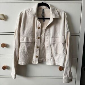 Cream Vuori Makenzie button-up jacket long sleeve top XS